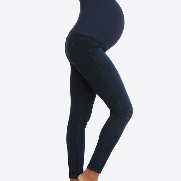 SPANX mama ankle jean-ish leggings blue - Picture 3 of 9